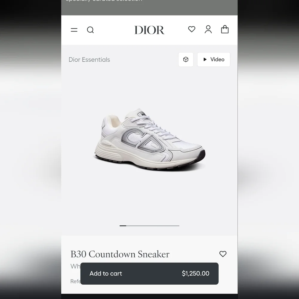 Dior Men's Gray Sneakers - Picture 6 of 17